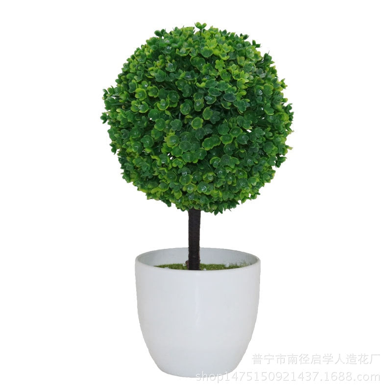 Garden Decor Artificial Plants Bonsai Small Tree Pot Fake Plant Flowers Potted Ornaments for Home Room Table Decoration